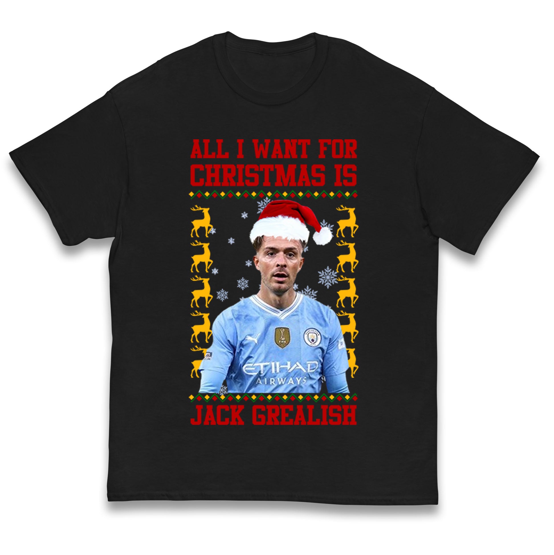 Jack Grealish Christmas Kids T Shirt 120