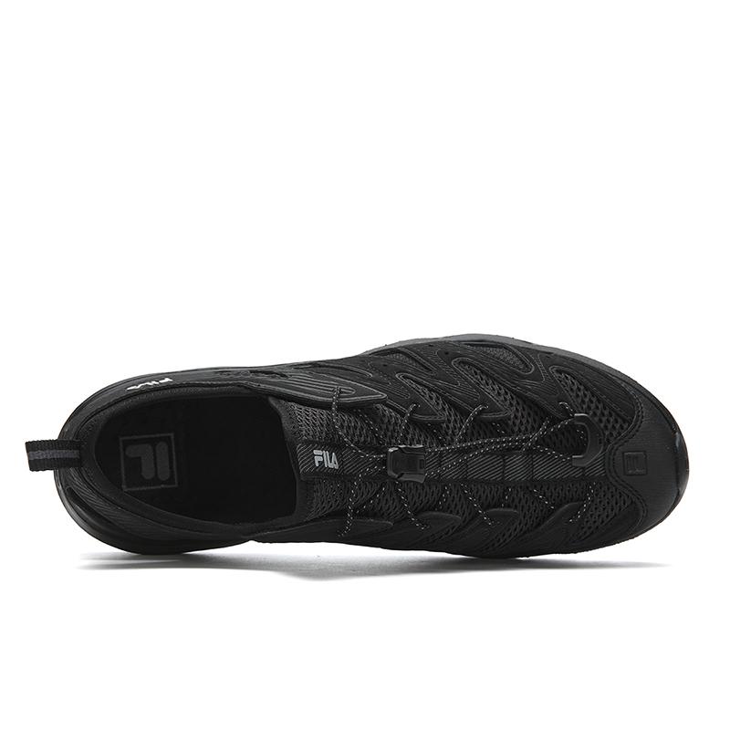 Fila Breathable, Abrasion Resistant, Lightweight River Trekking Shoes Men's Black/Shadow Black Gray F12M622409FBD