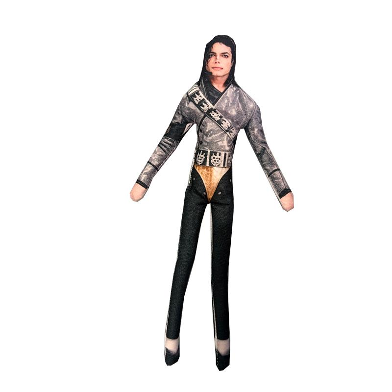 In Stock Michael Jackson King of Superstar Cosplay Prop Doll Plush Stuffed Figure Dolls Decoration Abstract Joint Mobility Gift