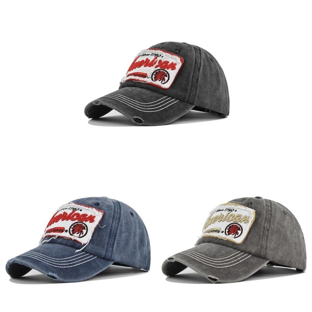 Retro Vintage Print Duck Tongue Cap Embroidered Baseball Cap Men Women Hat Sun Hat Couple