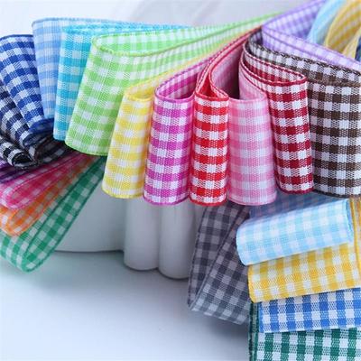 Gift Wrapping Bow Ribbon Gift Wrapping 50 Yards DIY Sewing Crafts Fashion Lattice Plaid Ribbons