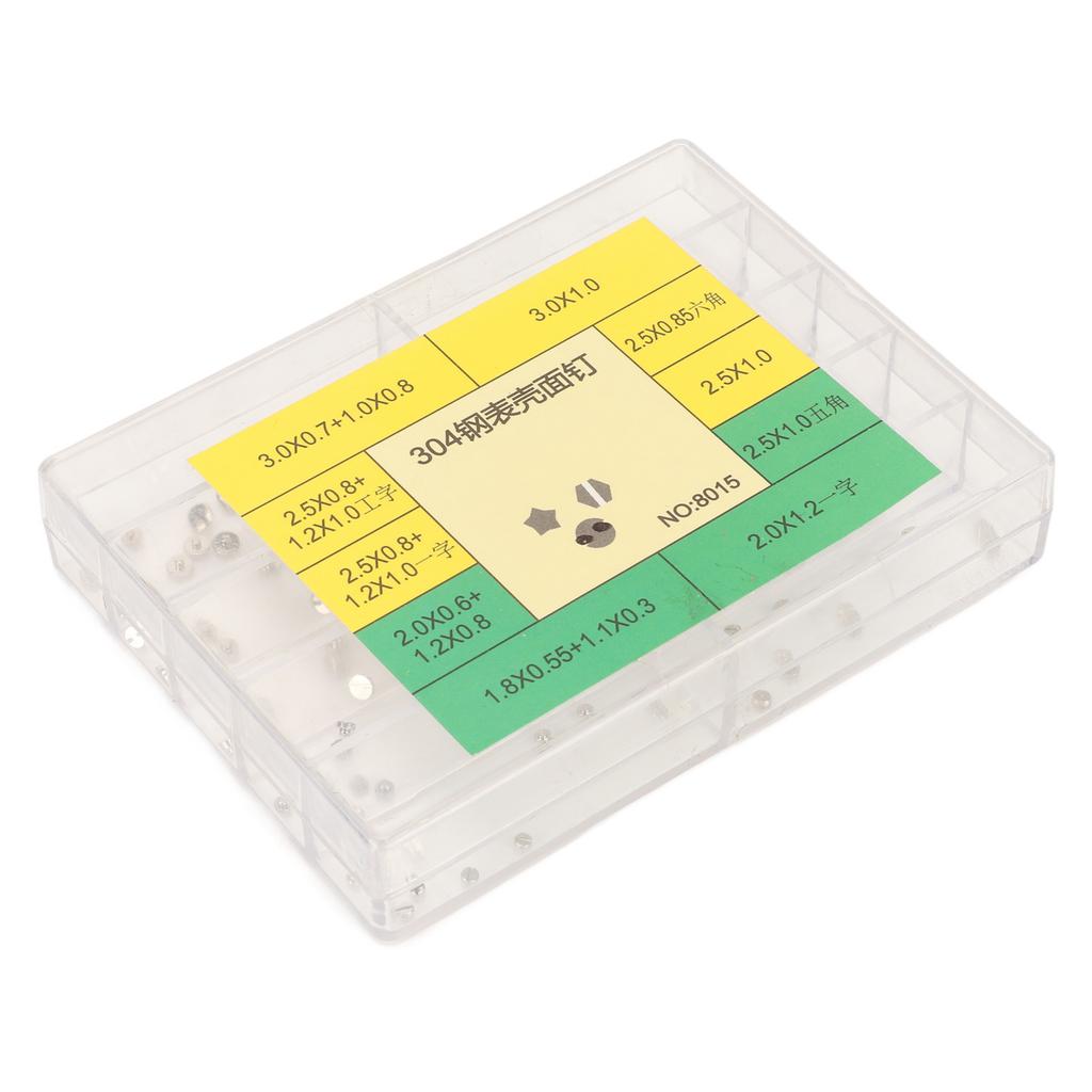 Watch Case Securing Screw Stainless Steel Watch Case Mounting Screw Parts Accessory for Watchmaker