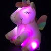 9.8'' Light Up Unicorn Stuffed Animal Soft Plush Toys With Colorful LED Night Light Soft And Cute Unicorn Stuffed Animal Glowing ,Without Batteries,
