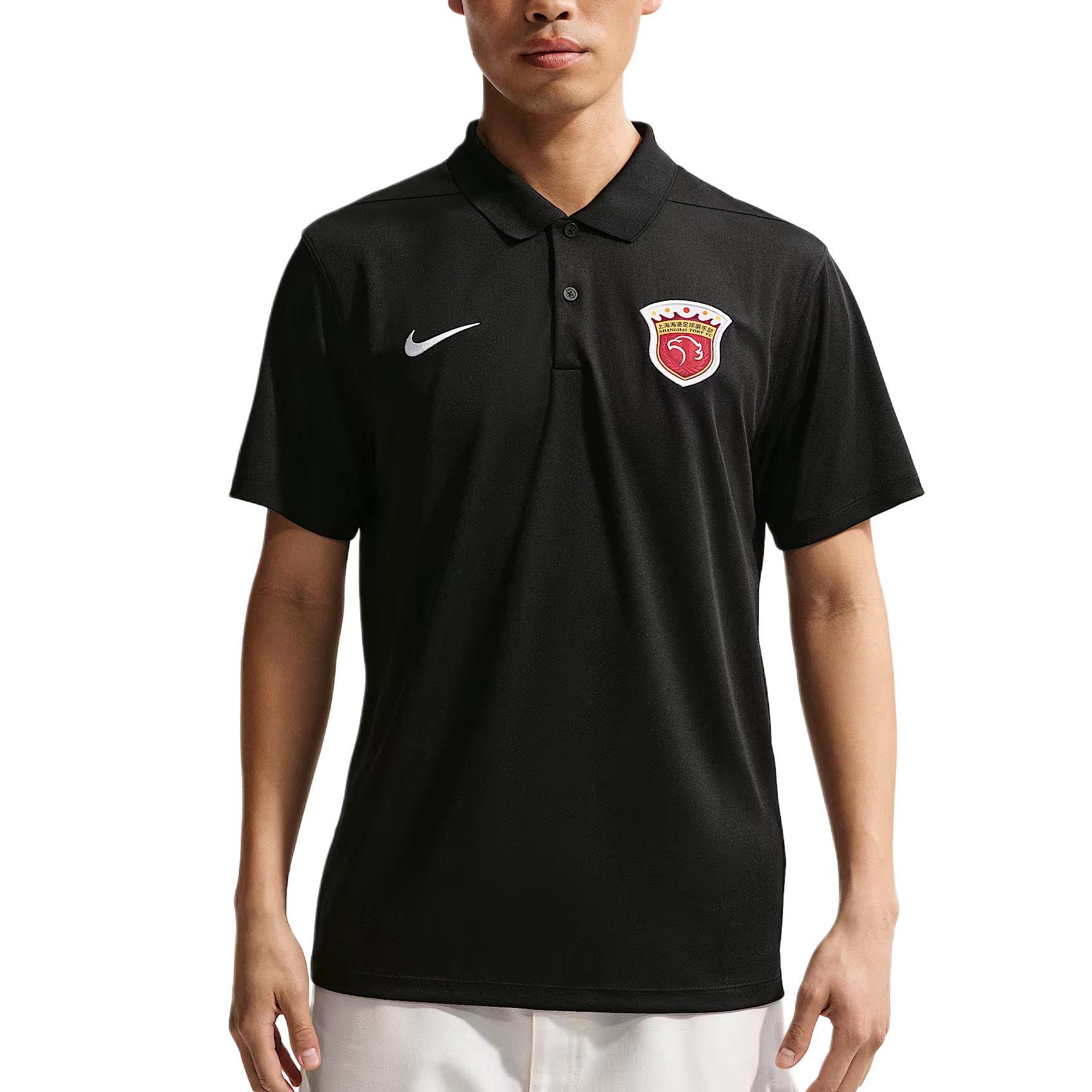 Мужская футболка-поло Nike Dri-Fit Victory Сезон 2026 Клуб Шанхай Порт Быстросохнущая tops IQ0525-010 L