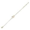 Altesse [P9298] - Gold Plated Bracelet 'Love Queen' White Gold - 13x12 Mm