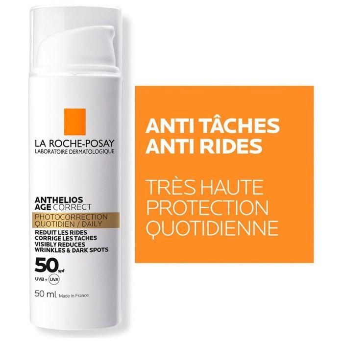 La Roche-Posay Anthelios Âge Correct Soin Solaire Quotidien Photocorrection Spf50 50 ml