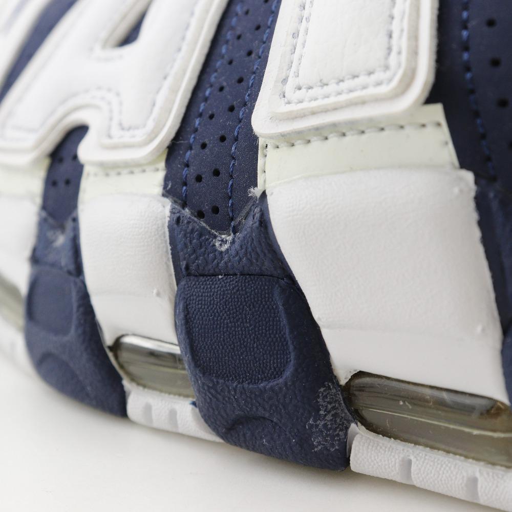 Nike Air More Uptempo Olympics Sneakers 414962-104 AIR MORE UPTEMPO OLYMPIC White / Navy Leather Mens Used
