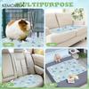  1PC Washable Guinea Pig & Hamster Cage Mat - Super Absorbent Non-Slip Pet Bedding 31"x47" for Rabbits & Small Animals