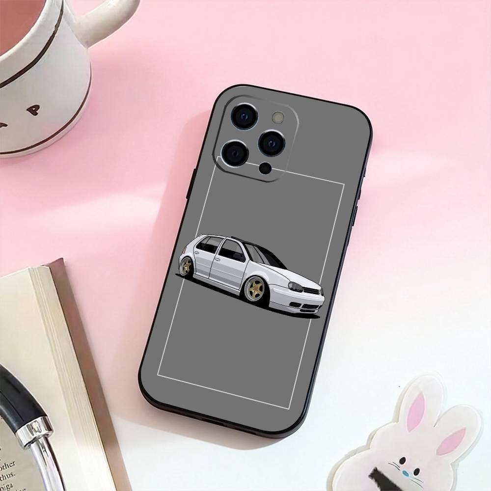 Cool G-Golf Car Phone Case Silicone Soft For IPhone 17,16,15,14,13,12,11,XS,Plus Pro Max