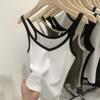 Sommer Slim Fit V-Ausschnitt Color Block Camisole - Ärmelloses Heißes Mädchen Stil für Damen