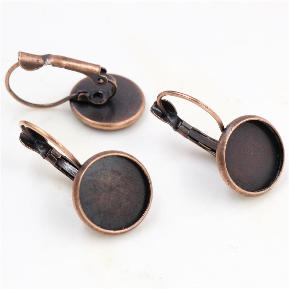 8-20mm 10pcs Classic 10 Colors Series French Lever Back Earrings Blank/Base,fit 8-20mm glass cabochons,buttons;earring bezels