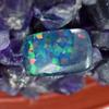 Lab-Created Opal Loose Gemstone 12.20 ct Multi-Color Cushion Cut October Birthday Birthstone