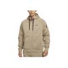 Therma-Fit Cor Sólida Lã Zíper Completo Quente Cardigã Moletom Masculino Roupa Exterior Cáqui DQ4831-247