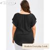JPNTKY Women's Fashion Casual Short Sleeve V-Neck Blouses & Shirts