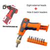 Multi-Schraubendreher-Set Ergonomisches Design Ratschenmechanismus 180-Grad Multi-Winkel Elektro-Schraubendreher mit magnetischem Bit-Set