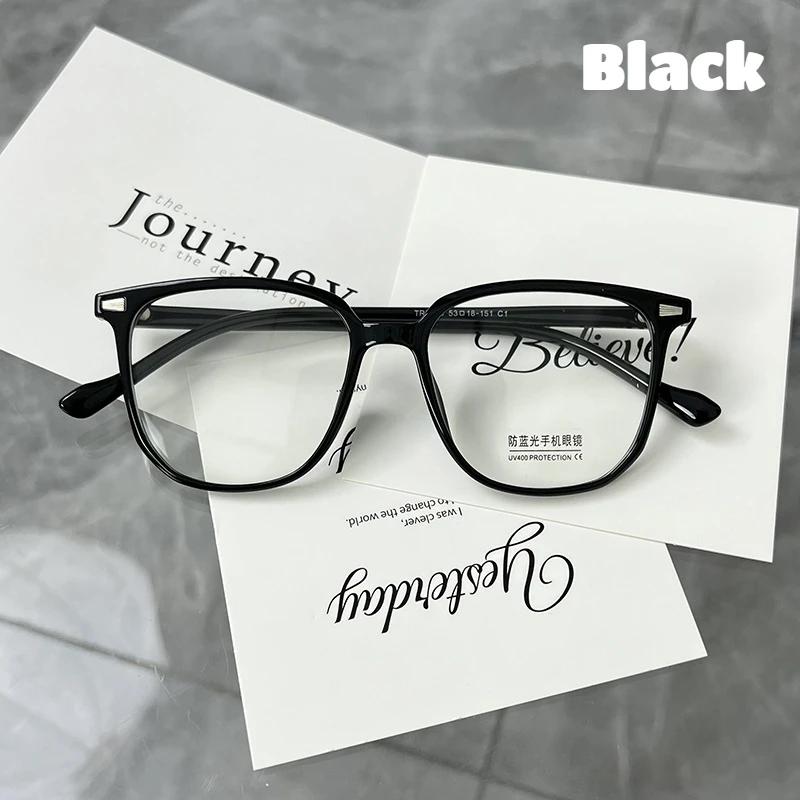 Ultraleichte Blaulichtfilternde Klare Brille Damen Myopiebrille Mädchen Übergroße Quadratische Kurzsichtbrille 0 Bis -400