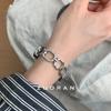 2026 Orologio da Polso al Quarzo da Donna Moda Retrò Quadrante Piccolo Orologio Leggero Bracciale in Metallo Argentato Intagliato Stile Lusso Casual Design alla Moda