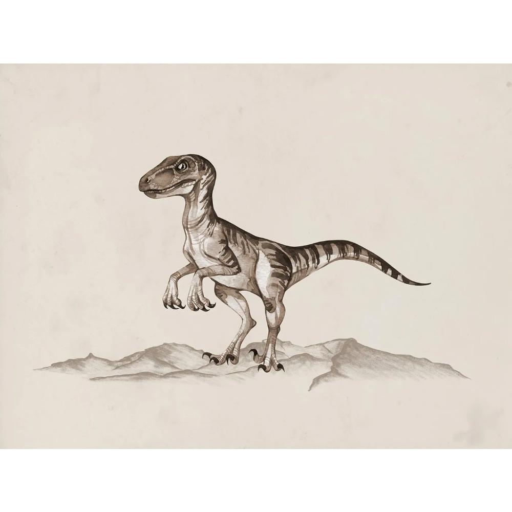 Vintage Dinosaur Chart Posters Extinct Animals Science Educational Prints Canvas Painting Wall Art Pictures Home Boy Room Decor