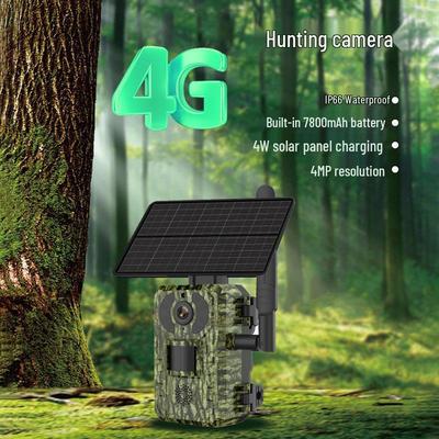 Telecamera di Sorveglianza per Fauna Selvatica da Esterno 4G Alimentata a Energia Solare con Visione Notturna a Infrarossi