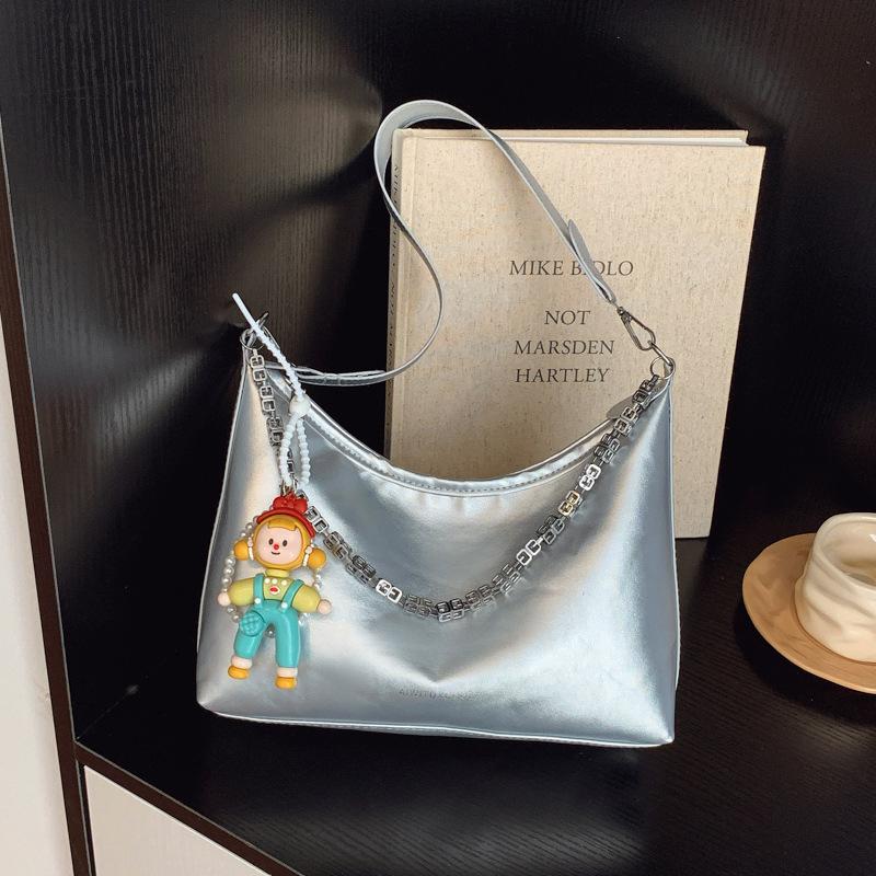 Large-capacity High-end Commuter Chain Shoulder Bag Women's 2025 Summer New Casual Versatile Messenger Tote Bag