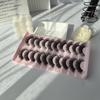 10 Paires de Faux Cils Naturels Épais et Pointus - Fibre Synthétique