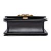 Tory Burch Eleanor 3D Brass Iconic Double T Logo Adjustable Metal Chain Strap Leather Small Square Crossbody Shoulder Bag Women Bags Black 73589-001