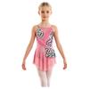 Kinder Mädchen Wettkampf-Body Ärmellos Verstellbare Träger Strass-Verzierung Patchwork Jumpsuit Eingearbeiteter Slip für Gymnastik Bühne