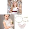 Vintage Style Jewelry Set With Pearl And Water Drop Pendant For Girls