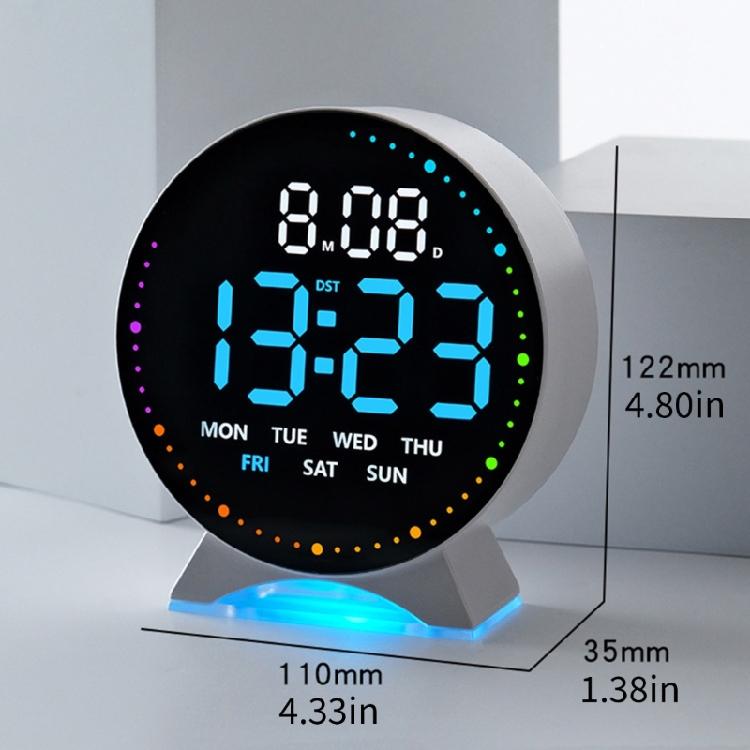 Digital Alarm Clock for Bedroom Electric Desk Clock with Large Number Temperature USB Port Loud Alarm LED Digital Clock