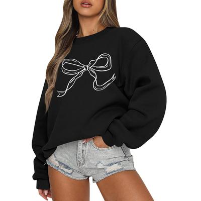 Long Sleeve Crewneck Women Pullover Autumn Winter Clothes Long Sleeve Casual Fashion Tops Going Out Streetwear