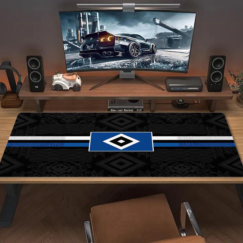 Tapis de souris Hamburger Sv Couleur Grand Coussin de Table de Jeu Antidérapant pour Ordinateur Portable Tablette Grande Tapis de Souris XXL Mini PC Tapis de Jeu Avec bordure de verrouillage