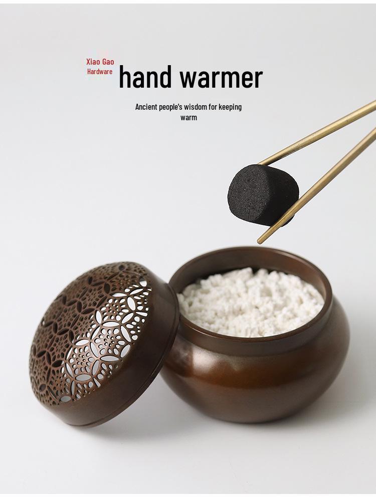 Insulated Incense Burner & Hand Warmer for Agarwood and Sandalwood Charcoal Ceremony