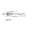 Compact Appearance Ratchet Spanner Metal Material Foldable Design Ratchet Wrench Quick Release 180 Degree Rotatable