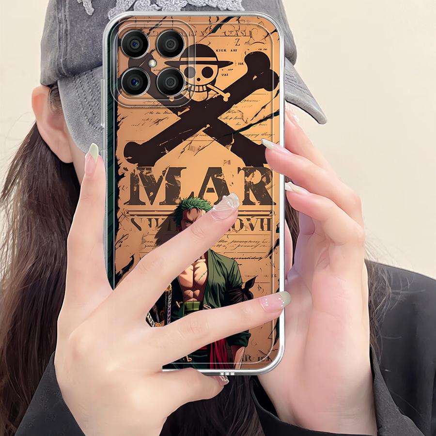 One Piece Luffy Case for Honor X7b X8 X9b X8b 90 Lite X8a X9a Soft Phone Cover