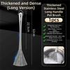 Stainless Steel Kitchen Cleaning Brush Long Handle Anti-Rust Dish Washing Brush One-piece Molded Steel Wire Pot Cleaning Tool