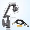 Universal Bathroom Sink Faucet with Hose 1080° Swivel Multifunction Cold and Hot Water Tap Kitchen Sink Faucet 2 Modes Water Tap