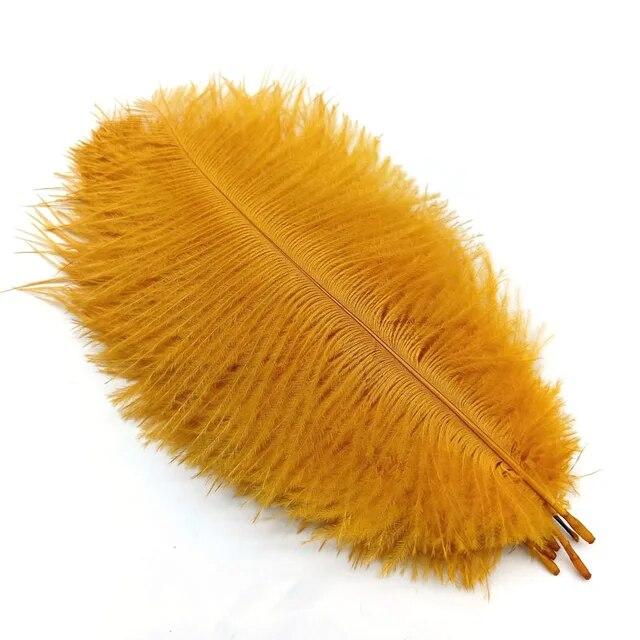 10Pcs Ostrich Feathers Decorative Vase Pluma Wedding Table Centerpieces Carnival Accessories DIY Creative Leisure Craft Supplies