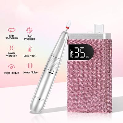 Diamond High-Speed Nail Drill Pen for Gel Polish Removal, Polishing, Shaping, and Cuticle Care