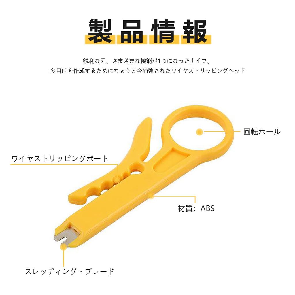 Wire Stripper of Mini Wire Stripper Cable Stripper Hand Repair Easy to Suitable for Stripping Cables (Set 2) Tool, Multi-functional Tool, Carry,