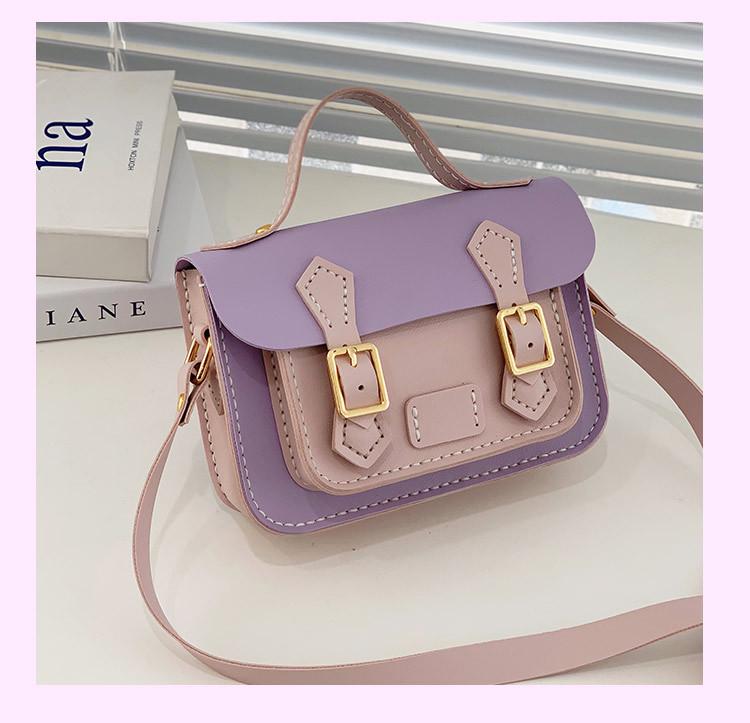 CC Retro Style DIY Color Block Women's Crossbody Shoulder Bag – Perfect Gift for Girlfriend