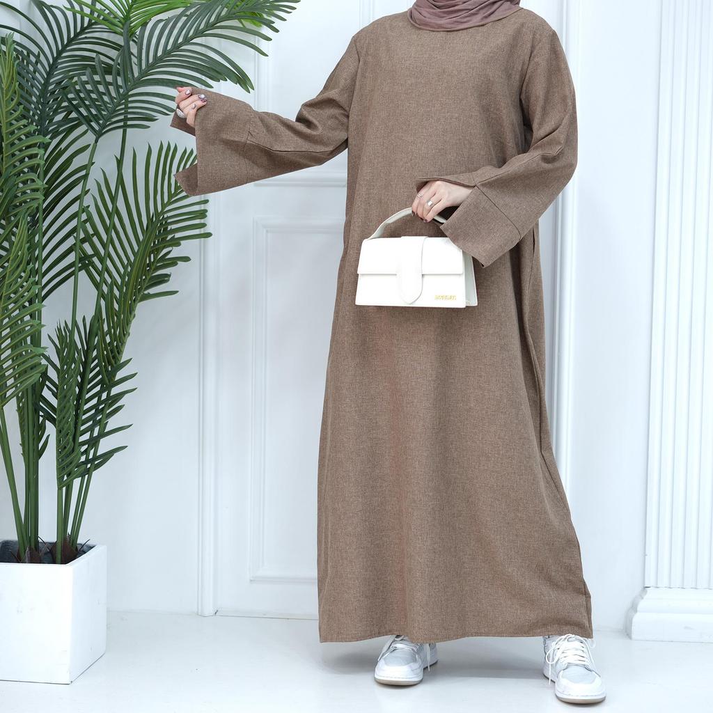 Elegant Plus Size Loose Dress Robe - 2024 Collection for Middle East and Turkey