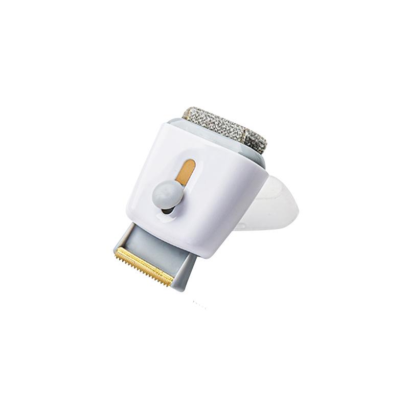 Double-Headed Lint Remover & Sweater De-piller: Portable Fabric Shaver and De-fuzzer. белый