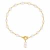 Light Luxury Sporty Pearl Necklace Women Baroque Freshwater Pearl Beads Chain High-End Sweater Accessory