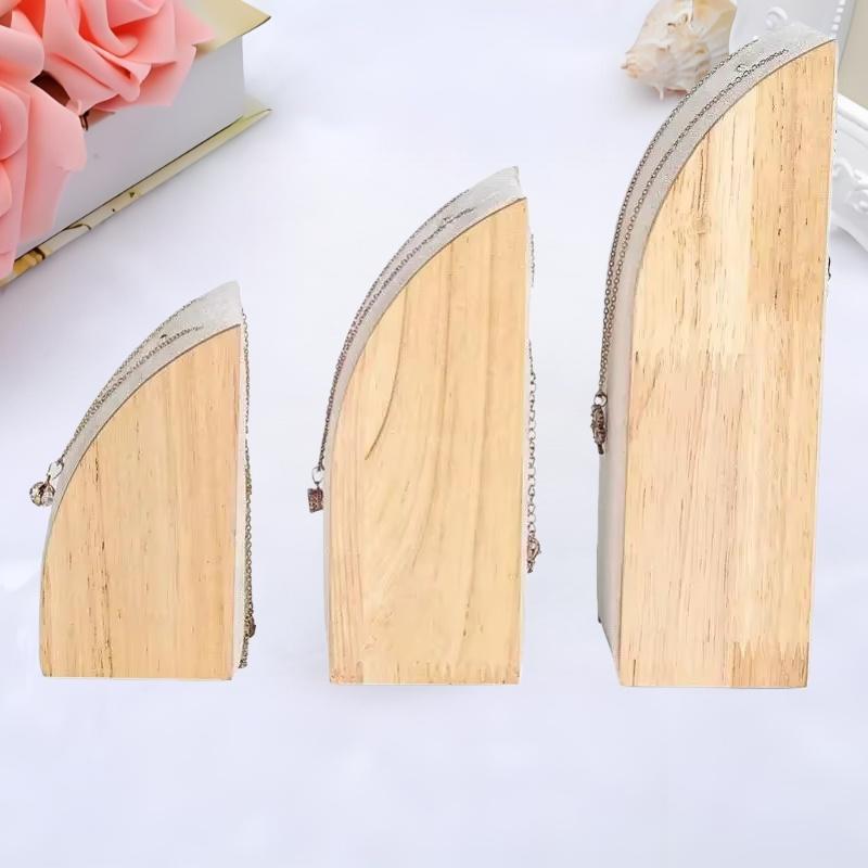 Beautifully Crafted Wood Jewelry Display Stand with Pendant Holder for Elegant Presentations