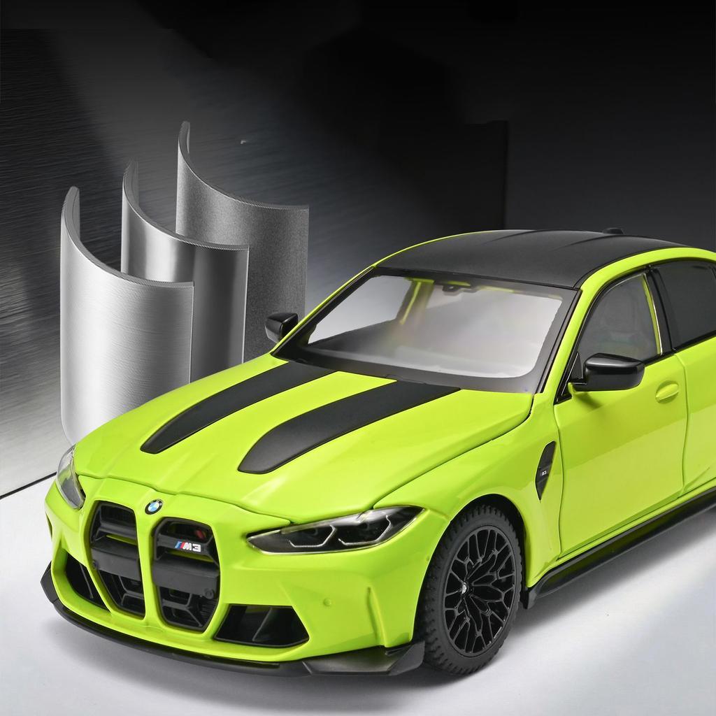 1:24 BMW M3 CS LCI G80 Mpower Supercar Alloy Model Car Toy Diecasts Metal Casting Sound and Light Car Toys For Children Vehicle
