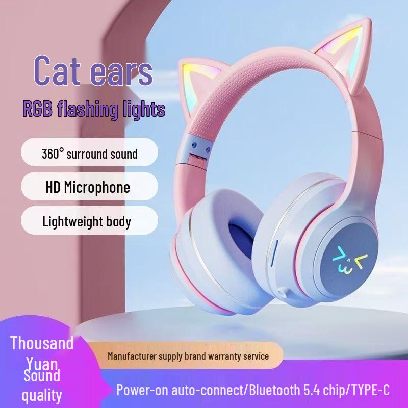 Farbverlauf BT618 Kabelloses Over-Ear Gaming Sport Headset