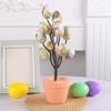 Foam Easter Egg Bonsai Simulated Easter Potted Plant Creative Easter Centerpiece  Tabletop Ornament