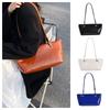 Smooth Korean Style Underarm Bag Elegant Commuting Tote Bag Patent Leather Shoulder Bag  Outdoor