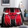 Chicago Neon Cityscape Throws Blanket Flannel Blankets Plush for Couch Bed Gifts for Men Women Travel picnic blanket Christmas fan gifts