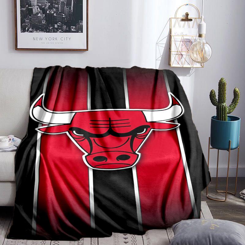Chicago Neon Cityscape Throws Blanket Flannel Blankets Plush for Couch Bed Gifts for Men Women Travel picnic blanket Christmas fan gifts